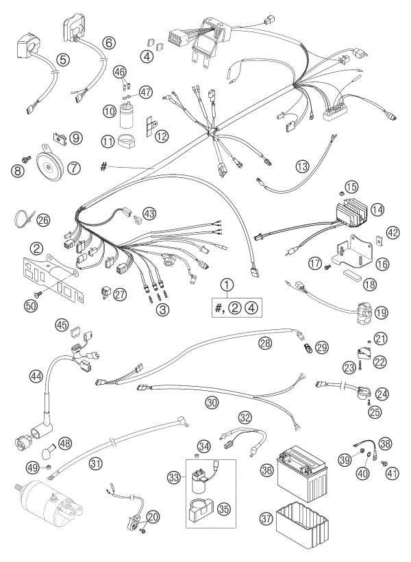 Náhled schématu WIRING HARNESS