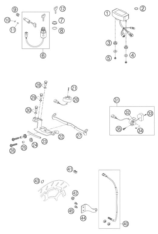 Náhled schématu INSTRUMENTS / LOCK SYSTEM