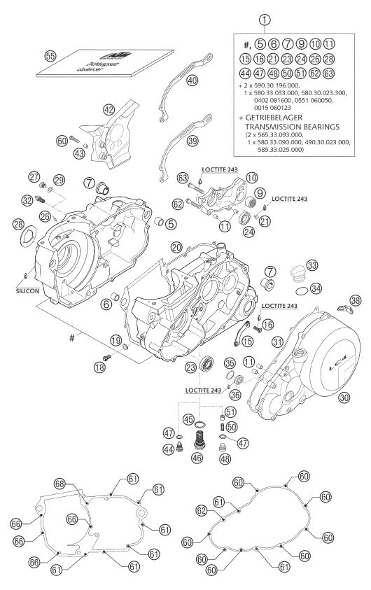 Náhled schématu ENGINE CASE