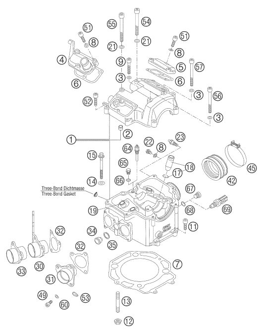 Náhled schématu CYLINDER HEAD
