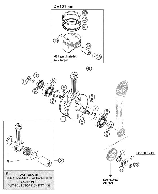 Náhled schématu CRANKSHAFT, PISTON