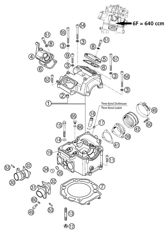 Náhled schématu CYLINDER HEAD