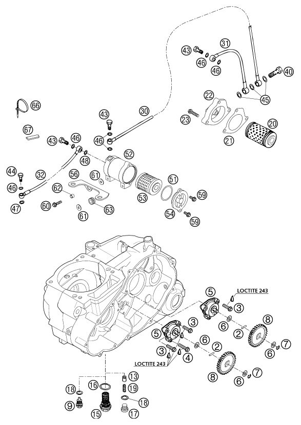 Náhled schématu LUBRICATING SYSTEM