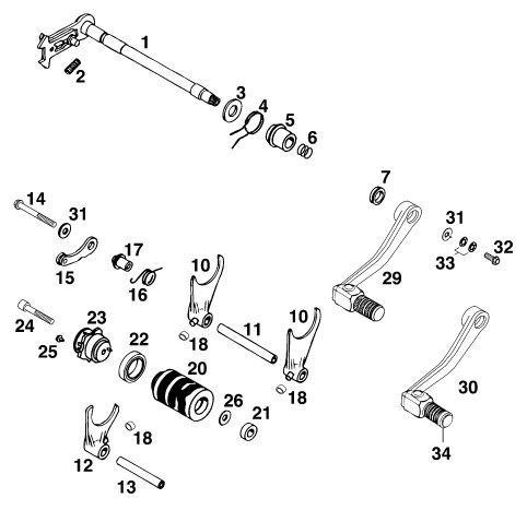 Náhled schématu SHIFTING MECHANISM