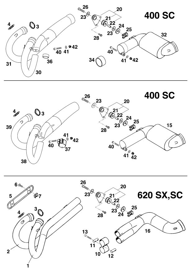 Náhled schématu EXHAUST SYSTEM