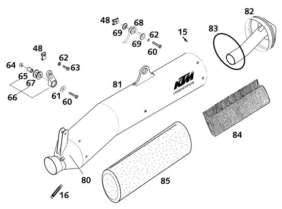 Náhled schématu EXHAUST SYSTEM