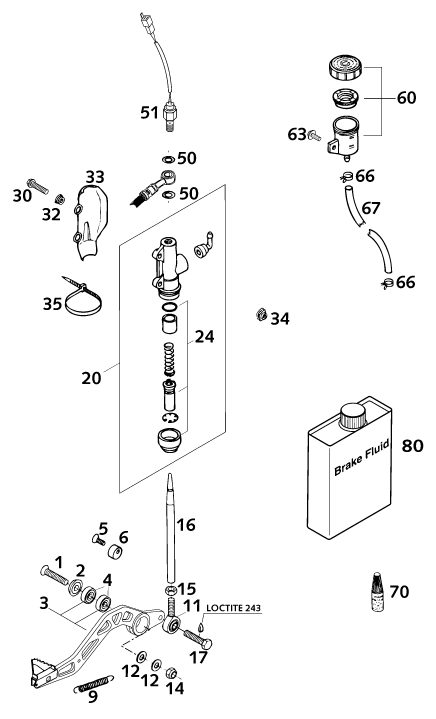 Náhled schématu REAR BRAKE CONTROL