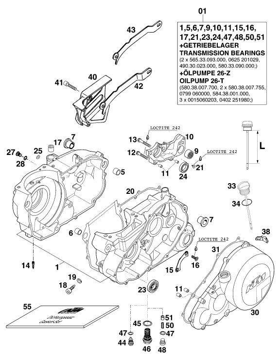 Náhled schématu ENGINE CASE