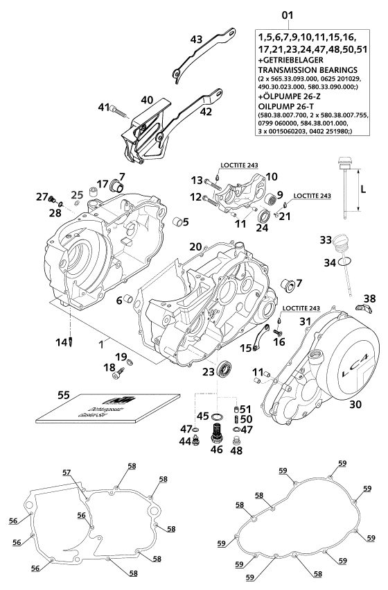 Náhled schématu ENGINE CASE