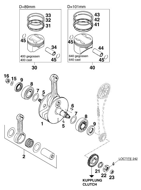 Náhled schématu CRANKSHAFT, PISTON