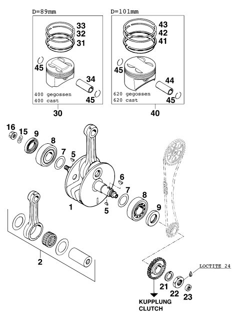 Náhled schématu CRANKSHAFT, PISTON