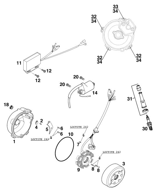 Náhled schématu IGNITION SYSTEM