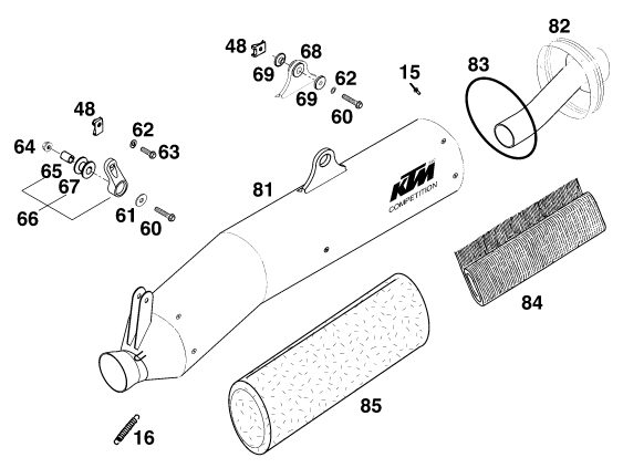 Náhled schématu EXHAUST SYSTEM