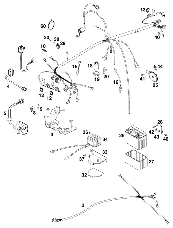 Náhled schématu WIRING HARNESS