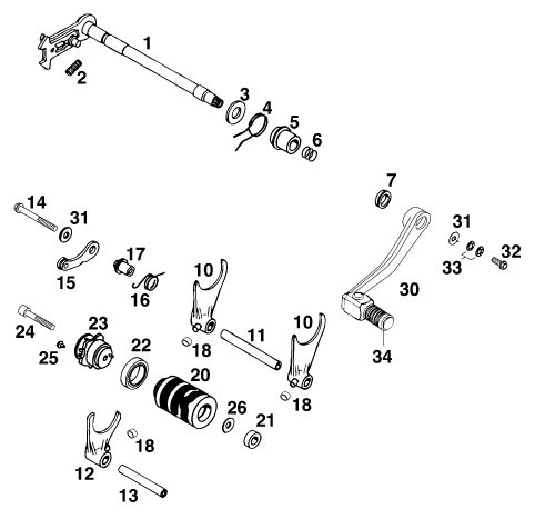 Náhled schématu SHIFTING MECHANISM
