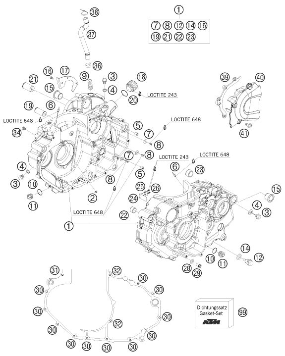 Náhled schématu ENGINE CASE