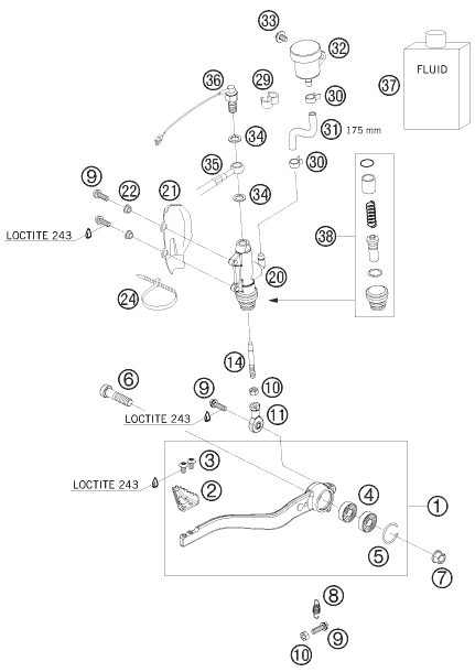 Náhled schématu REAR BRAKE CONTROL
