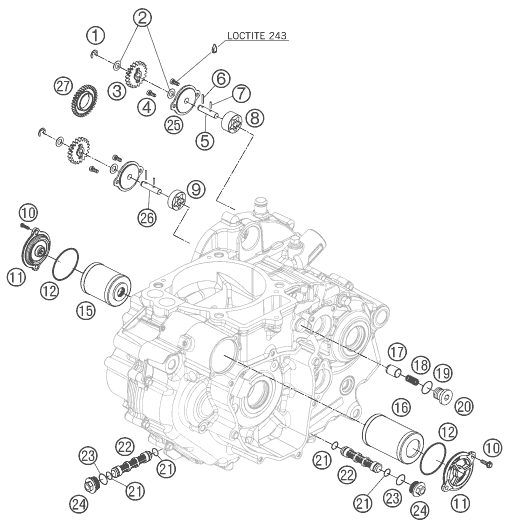Náhled schématu LUBRICATING SYSTEM