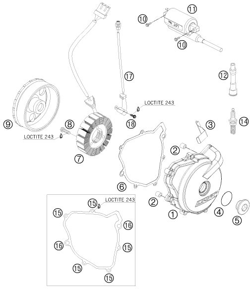 Náhled schématu IGNITION SYSTEM