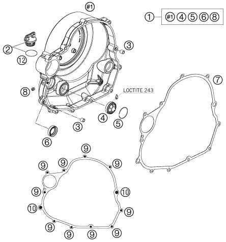 Náhled schématu CLUTCH COVER