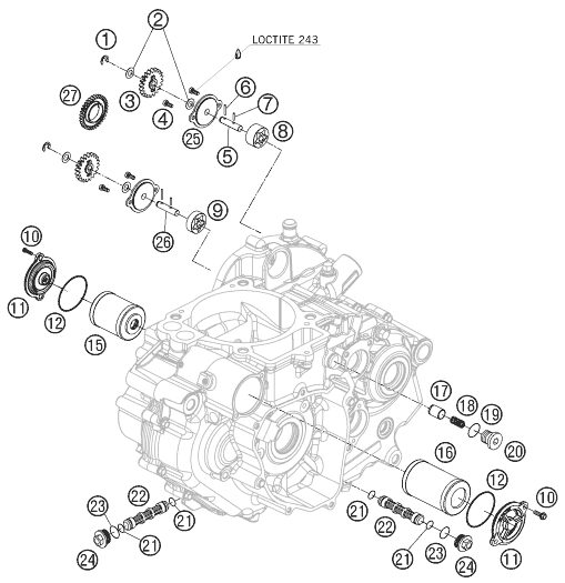 Náhled schématu LUBRICATING SYSTEM