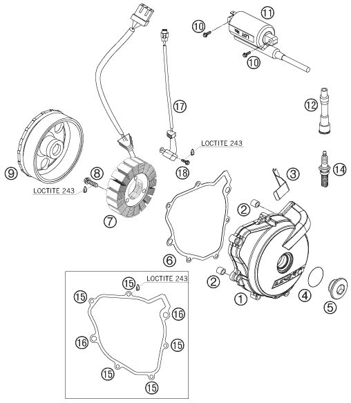Náhled schématu IGNITION SYSTEM