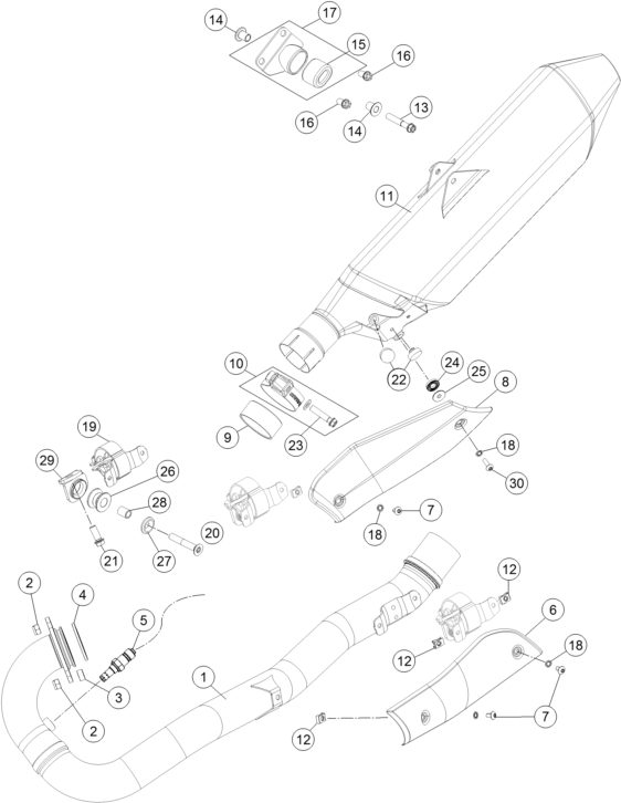 Náhled schématu EXHAUST SYSTEM