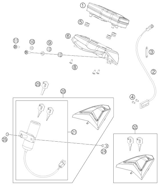 Náhled schématu INSTRUMENTS / LOCK SYSTEM