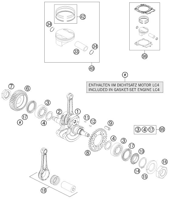 Náhled schématu CRANKSHAFT, PISTON
