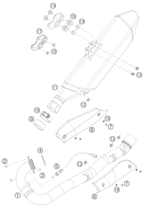 Náhled schématu EXHAUST SYSTEM
