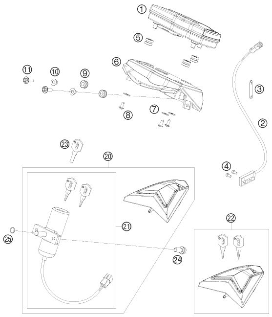 Náhled schématu INSTRUMENTS / LOCK SYSTEM
