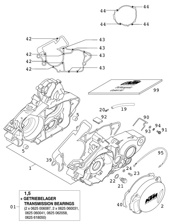 Náhled schématu ENGINE CASE