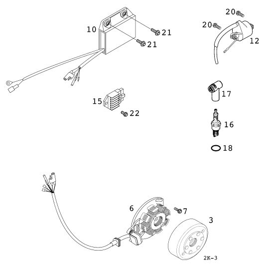 Náhled schématu IGNITION SYSTEM