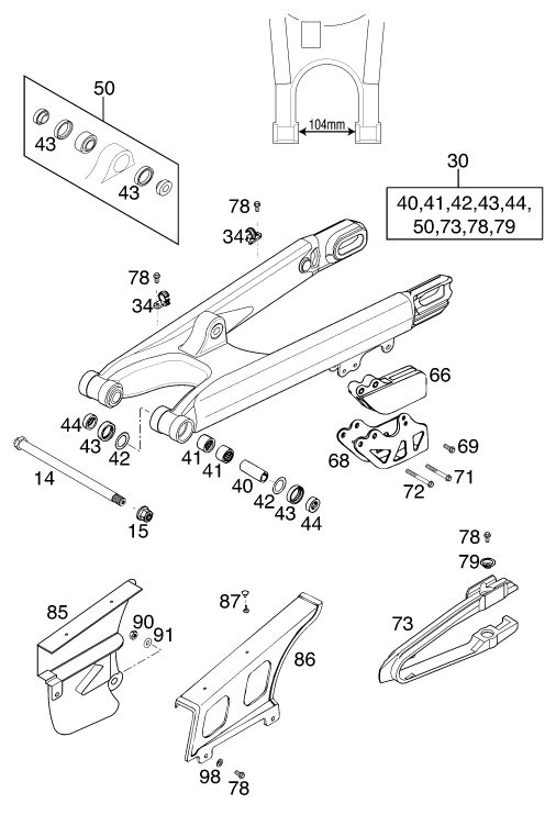 Náhled schématu SWING ARM