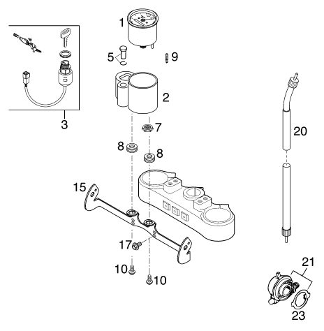 Náhled schématu INSTRUMENTS / LOCK SYSTEM