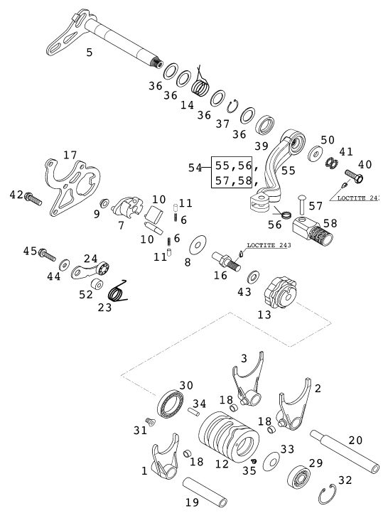 Náhled schématu SHIFTING MECHANISM
