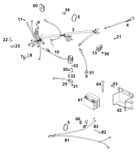 Náhled schématu WIRING HARNESS