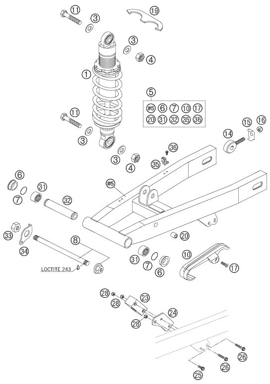 Náhled schématu SHOCK ABSORBER