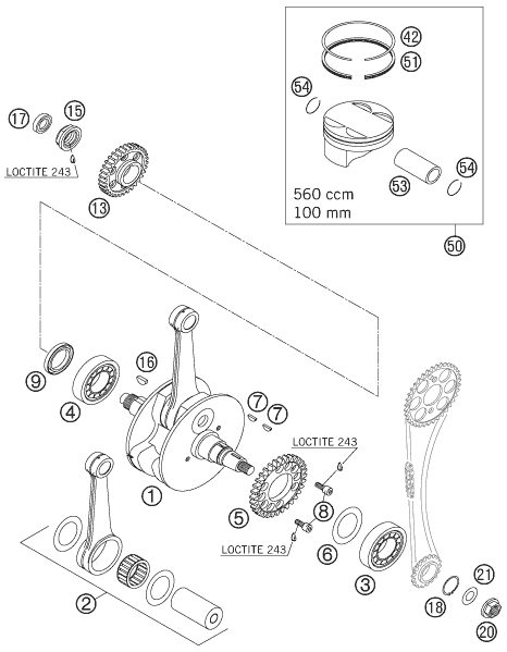 Náhled schématu CRANKSHAFT, PISTON