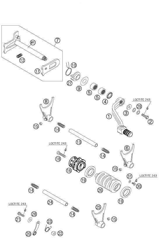 Náhled schématu SHIFTING MECHANISM