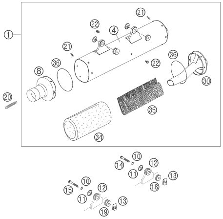 Náhled schématu EXHAUST SYSTEM
