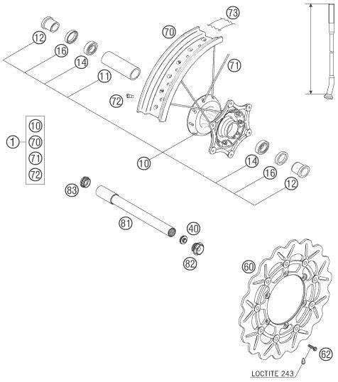 Náhled schématu FRONT WHEEL