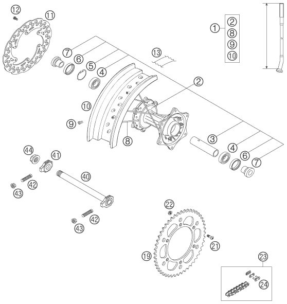 Náhled schématu REAR WHEEL
