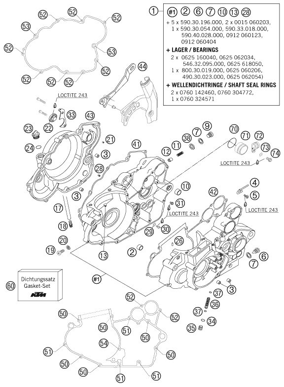 Náhled schématu ENGINE CASE