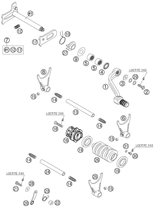 Náhled schématu SHIFTING MECHANISM