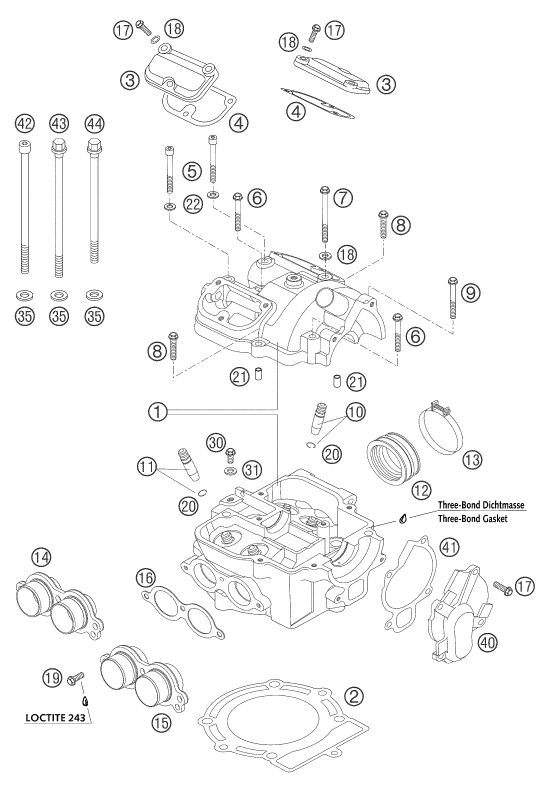 Náhled schématu CYLINDER, CYLINDER HEAD
