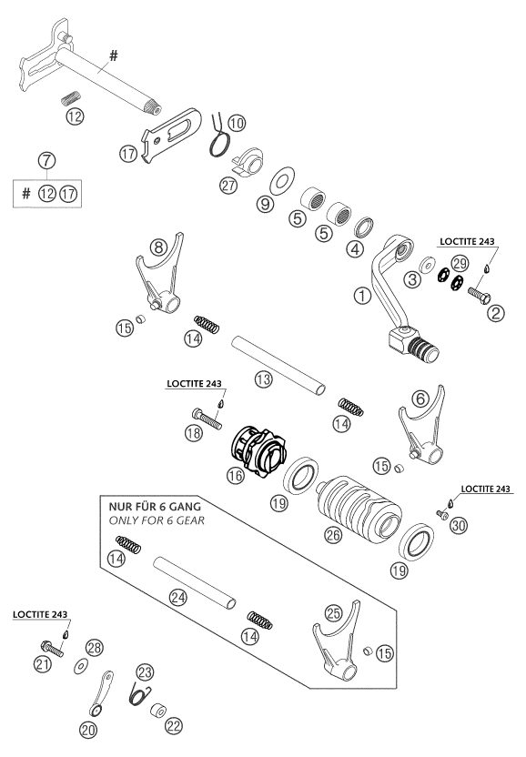 Náhled schématu SHIFTING MECHANISM