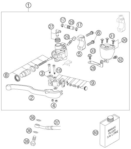 Náhled schématu FRONT BRAKE CONTROL