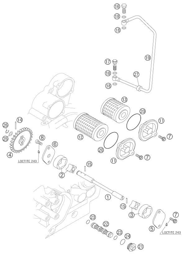Náhled schématu LUBRICATING SYSTEM