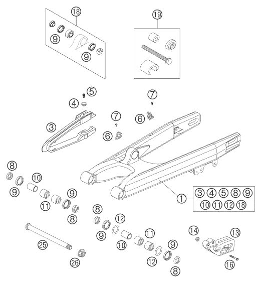 Náhled schématu SWING ARM